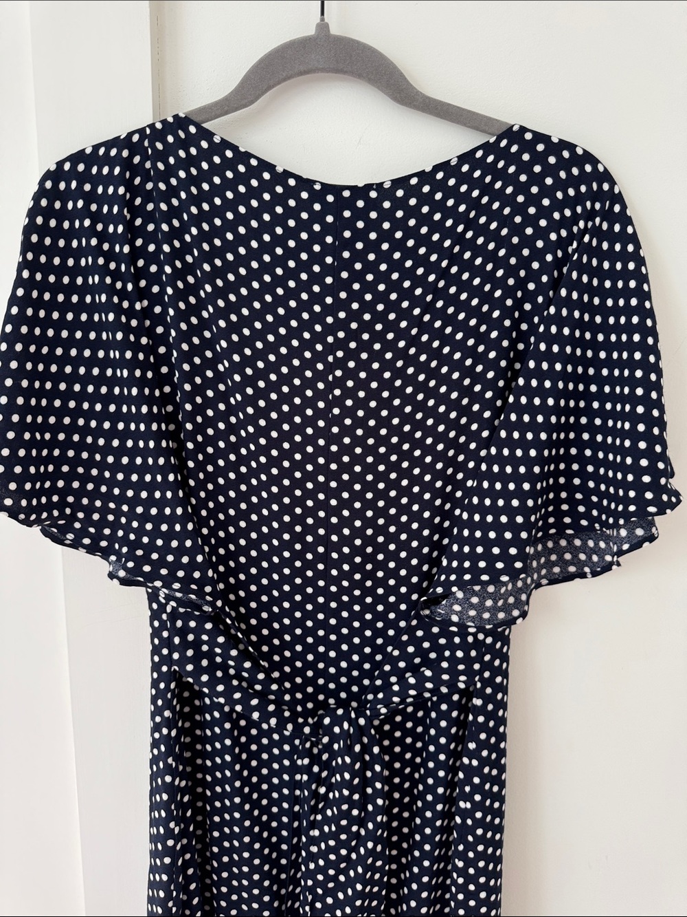 Reformation Navy and White Polka Dot Maxi Dress - Picture 7 of 11